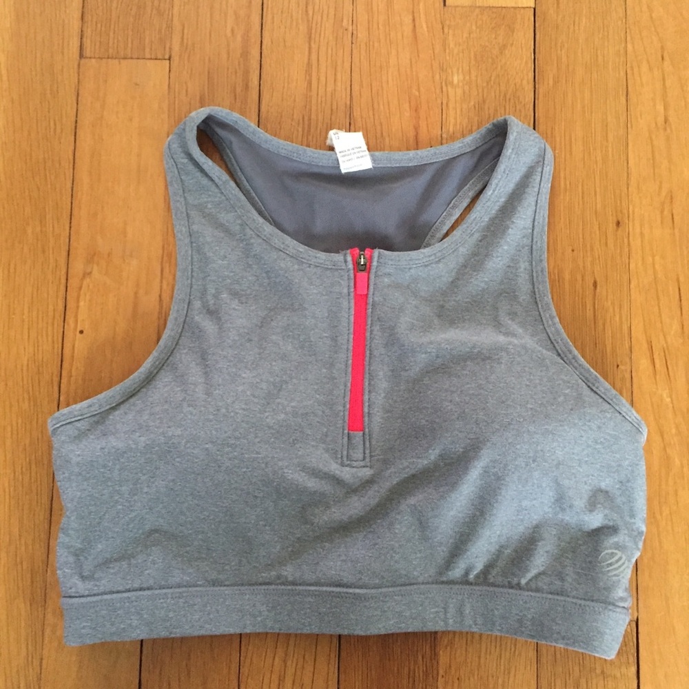 MPG Grey and Pink Sports Bra